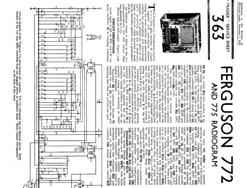 772 ; Ferguson Brand, (ID = 1249199) Radio