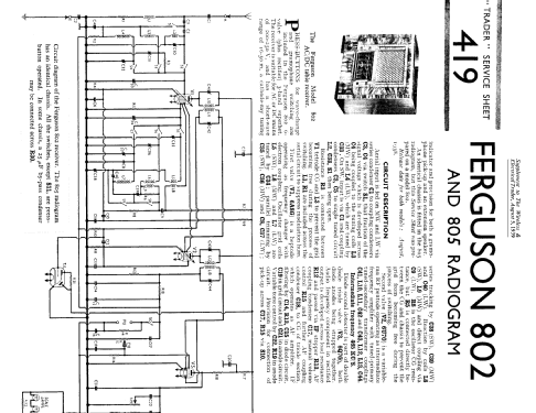 802; Ferguson Brand, (ID = 1309429) Radio