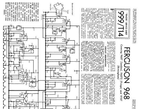 968T; Ferguson Brand, (ID = 2279203) Television