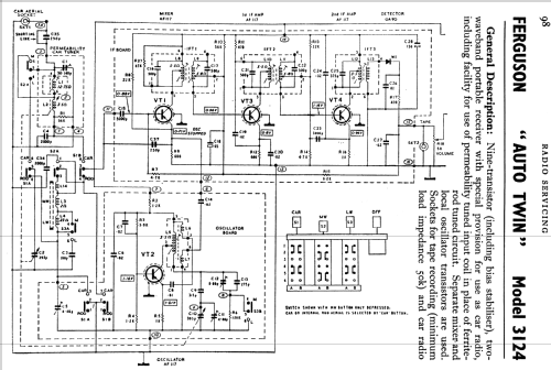 Auto Twin 3124; Ferguson Brand, (ID = 774533) Radio