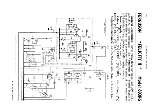 Felicity 2 603RG; Ferguson Brand, (ID = 594130) Radio