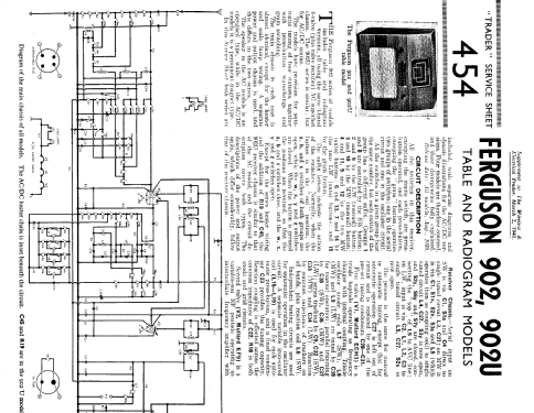 Radiogram 902; Ferguson Brand, (ID = 1307720) Radio