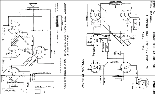 7540 Amplifier ; Ferguson in the (ID = 614681) Ampl/Mixer