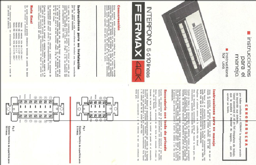 Interphone 40K ; Fermax Electrónica S (ID = 1946955) Diverses