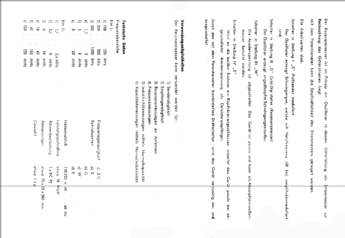 Resonanzmesser RM2; Fern, Radio-, GmbH, (ID = 540565) Ausrüstung