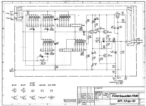 Kleinmischpult KM82/1; Fernmelde-Anlagenbau (ID = 2060692) Ampl/Mixer