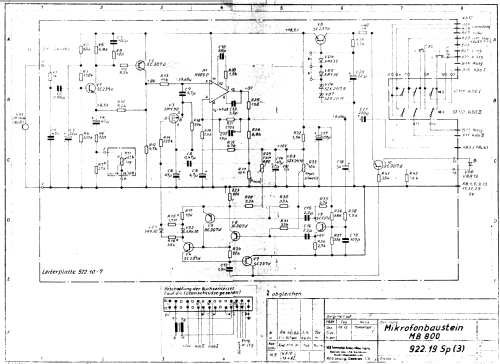 Kleinmischpult KM82/1; Fernmelde-Anlagenbau (ID = 2060695) Ampl/Mixer