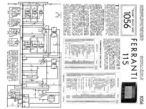 115E; Ferranti, GB (ID = 1017980) Radio