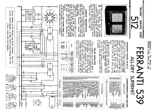 539; Ferranti, GB (ID = 2292253) Radio