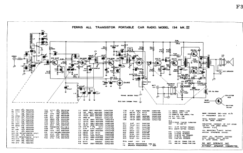 Portable Car Radio M134 MKIII ; Ferris Bros. Pty Ltd (ID = 1757742) Radio