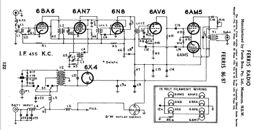 86; Ferris Bros. Pty Ltd (ID = 2432404) Car Radio