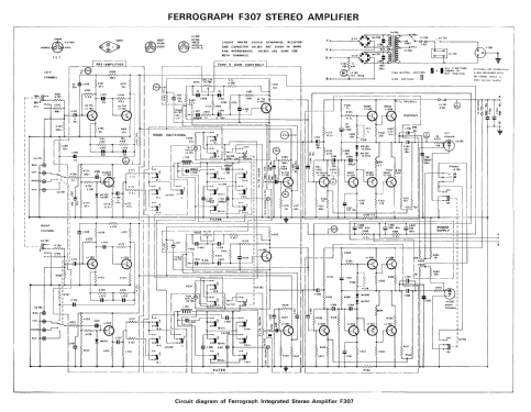 Integrated Stereo Amplifier F307; Ferrograph, British (ID = 2076822) Ampl/Mixer