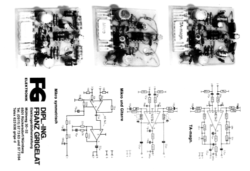 Programmwahl-Einschub II und III ; FG Elektronik, Franz (ID = 2219588) Ampl/Mixer