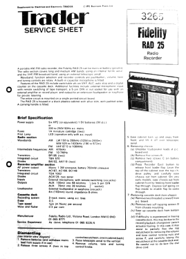 RAD25; Fidelity Radio Co. (ID = 2909479) Radio