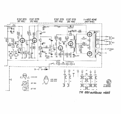 Bus Radio TR 681; Finommechanikai (ID = 1915256) Car Radio