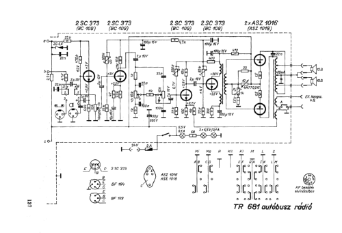 Bus Radio TR 681; Finommechanikai (ID = 3100206) Car Radio