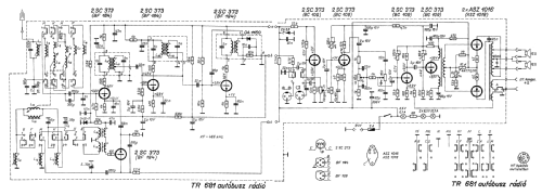 Bus Radio TR 681; Finommechanikai (ID = 3100207) Car Radio