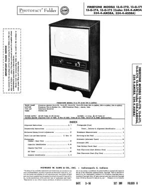 13-G-170 Code 334-4-AM54A; Firestone Tire & (ID = 2762864) Televisore