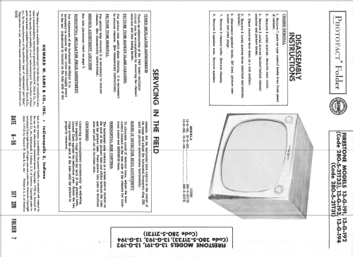 13-G-192 Code 280-5 Ch= 21T33; Firestone Tire & (ID = 2261514) Télévision