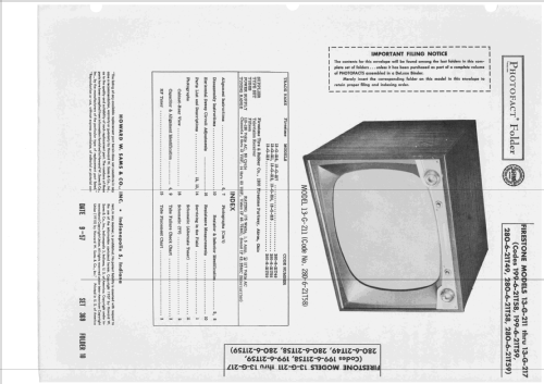 13-G-211 Code 280-6-21T58; Firestone Tire & (ID = 2428932) Television