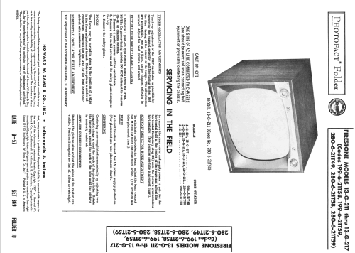 13-G-215 Code 280-6-21T58; Firestone Tire & (ID = 2428978) Televisión