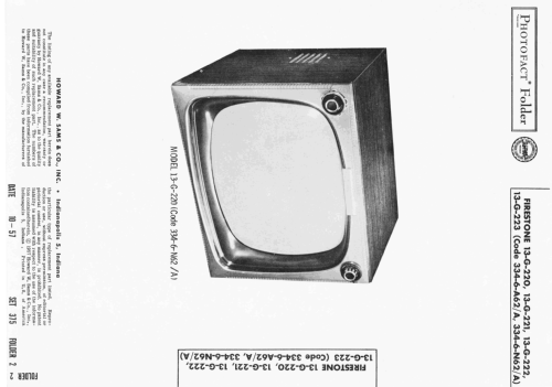 13-G-220 Code 334-6-A62 ; Firestone Tire & (ID = 2453527) Televisión