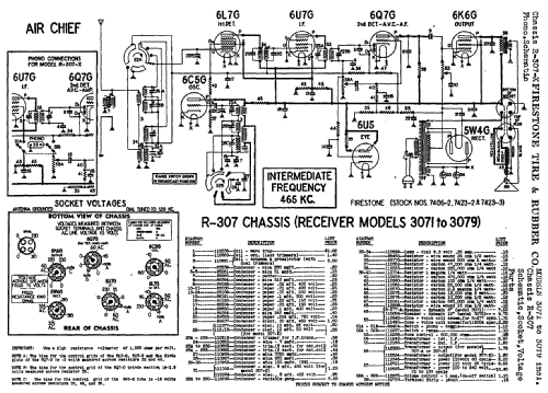 3073 Air Chief Ch= R-307; Firestone Tire & (ID = 719270) Radio