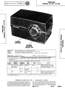 4-A-101 Code 297-2-3419; Firestone Tire & (ID = 3095337) Radio