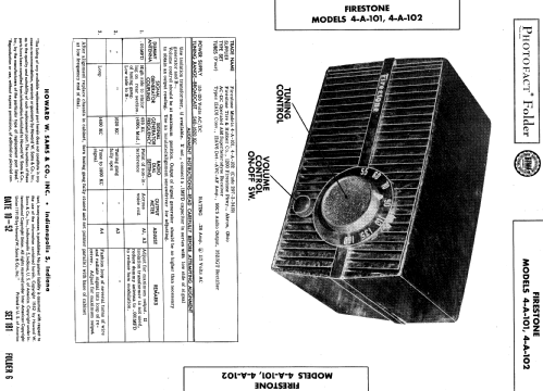 4-A-101 Code 297-2-3419; Firestone Tire & (ID = 567617) Radio