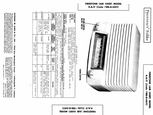 4-A-11 Air Chief Ch= 188-8-4A11; Firestone Tire & (ID = 989072) Radio