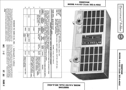 4-A-153 Code 382-6-406 ; Firestone Tire & (ID = 2395928) Radio