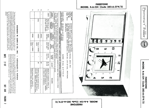 4-A-154 Code 382-6-374/2 ; Firestone Tire & (ID = 1752805) Radio