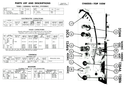 4-A-154 Code 382-6-374/2 ; Firestone Tire & (ID = 1752807) Radio