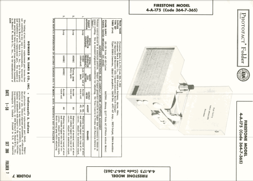 4-A-175 Code 364-7-365; Firestone Tire & (ID = 2518223) Radio