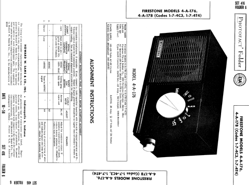 4-A-176 Code 1-7-4T4; Firestone Tire & (ID = 561208) Radio