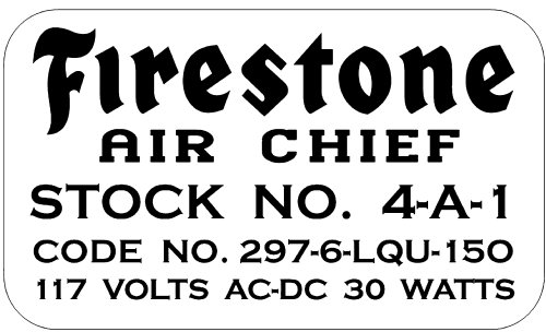 4-A-1 'Mercury' ; Firestone Tire & (ID = 3060702) Radio