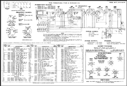 4-A-23 'Intercepter' Code 5-59003-A; Firestone Tire & (ID = 458035) Radio