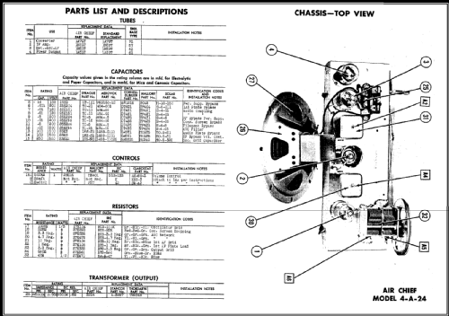 4-A-24 'Air Chief' Code 291-6-566; Firestone Tire & (ID = 458367) Radio