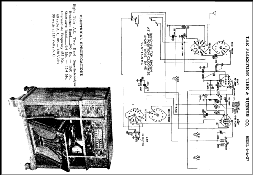 4-A-37 'Air Chief' Code 177-5-4A37; Firestone Tire & (ID = 382569) Radio