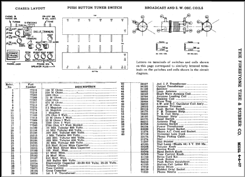 4-A-37 'Air Chief' Code 177-5-4A37; Firestone Tire & (ID = 382571) Radio