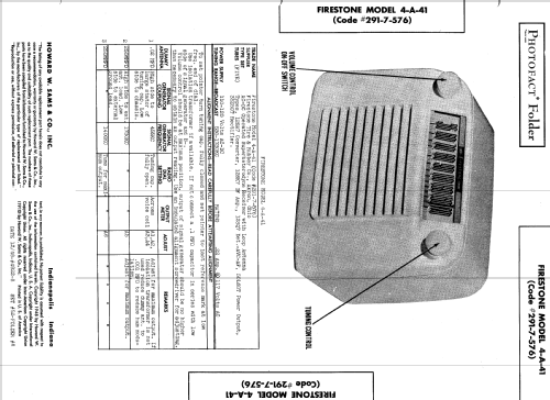 4-A-41 Code 291-7-576; Firestone Tire & (ID = 568192) Radio