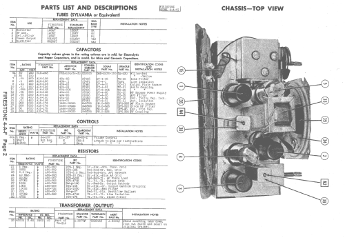 The Cameo 4-A-61 Code 332-8-137J2T; Firestone Tire & (ID = 1417144) Radio