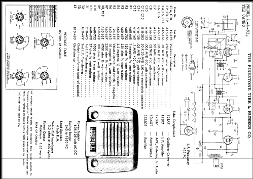 The Cameo 4-A-61 Code 332-8-137J2T; Firestone Tire & (ID = 333636) Radio