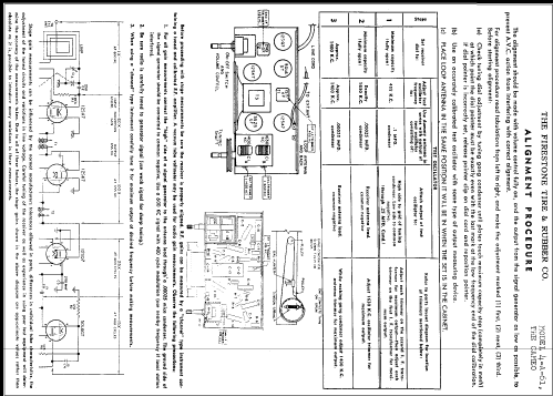 The Cameo 4-A-61 Code 332-8-137J2T; Firestone Tire & (ID = 333637) Radio