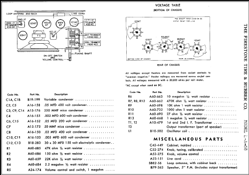4-A-68 Code #332-8-143653; Firestone Tire & (ID = 285320) Radio