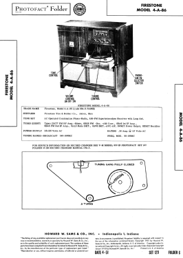 4-A-86 Code 334-0-07A96B; Firestone Tire & (ID = 2896765) Radio