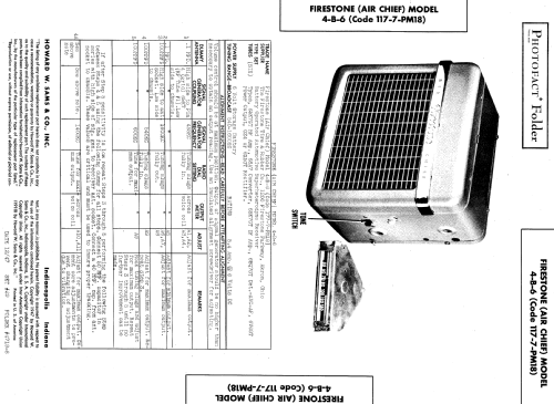 4-B-6 Air Chief Code 117-7-PM18; Firestone Tire & (ID = 568256) Car Radio