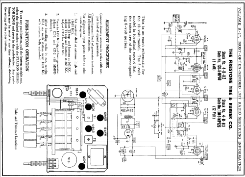 4-B-82 Code 120-6-MP69; Firestone Tire & (ID = 130218) Car Radio