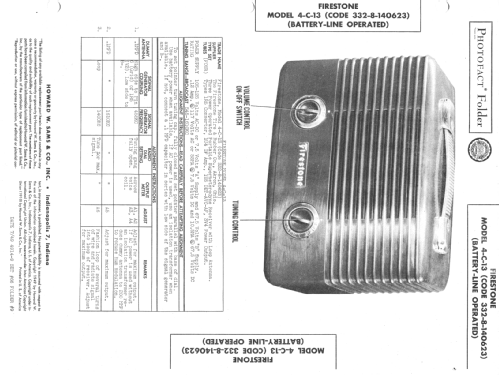 4-C-13 Code 332-8-140623; Firestone Tire & (ID = 1330990) Radio