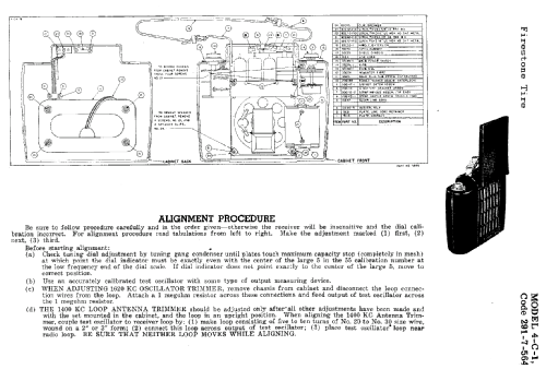 4-C-1 Air Chief 'The Binocular' Code 291-7-564; Firestone Tire & (ID = 720251) Radio